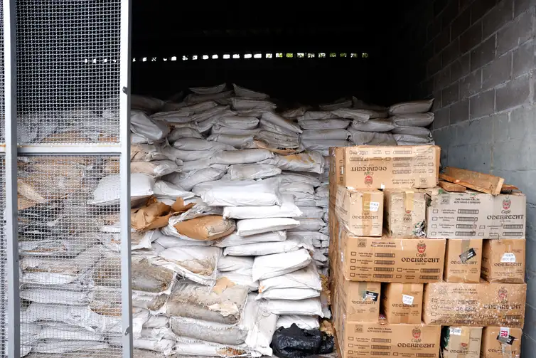 Foz do Iguaçu (PR), 17/07/2025 - Insumos recolhidos de contrabando para produção de biogas na Unidade de produção de hidrocarbonetos renováveis, no Itaipu Parquetec da Itaipu Binacional. Foto: Tânia Rêgo/Agência Brasil