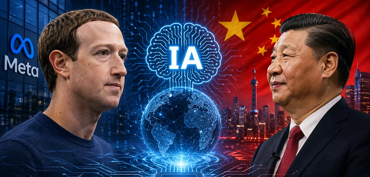 Entenda por que a China barrou a compra de uma empresa de IA por Mark Zuckerberg