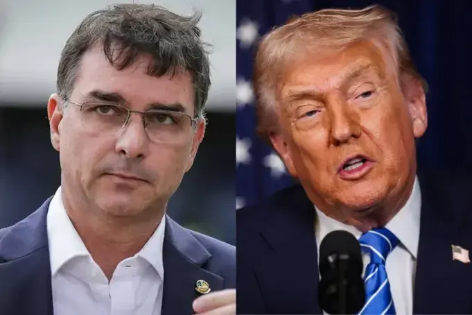 Reunião de Flávio Bolsonaro com Trump nos EUA fracassa e foco vira JD Vance