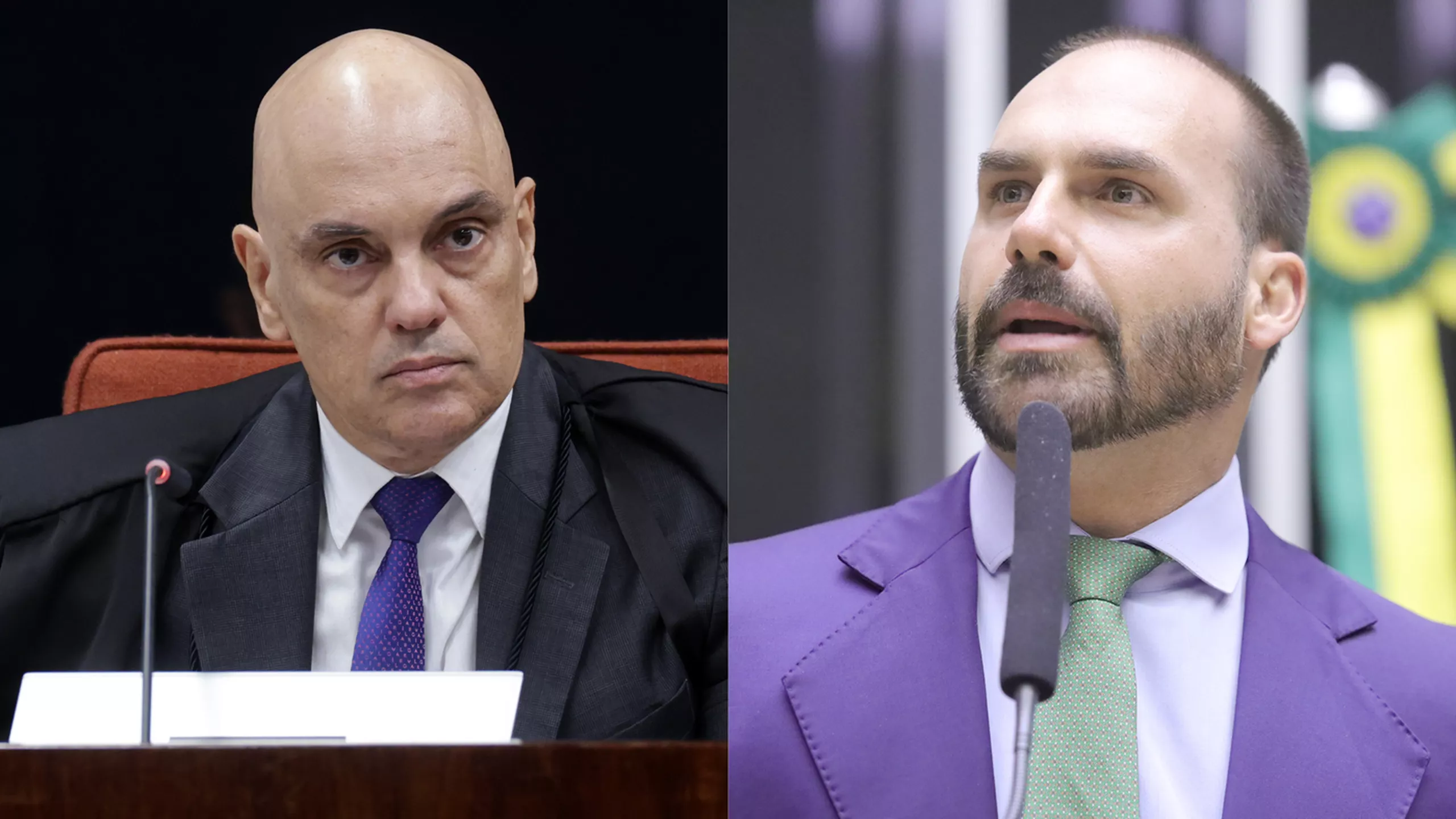 Moraes rejeita pedido de adiamento e mantém julgamento de Eduardo Bolsonaro nesta terça