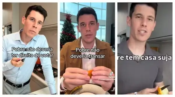 VÍDEO – Influenciador diz que “pobre não deveria votar” e é denunciado pelo MP