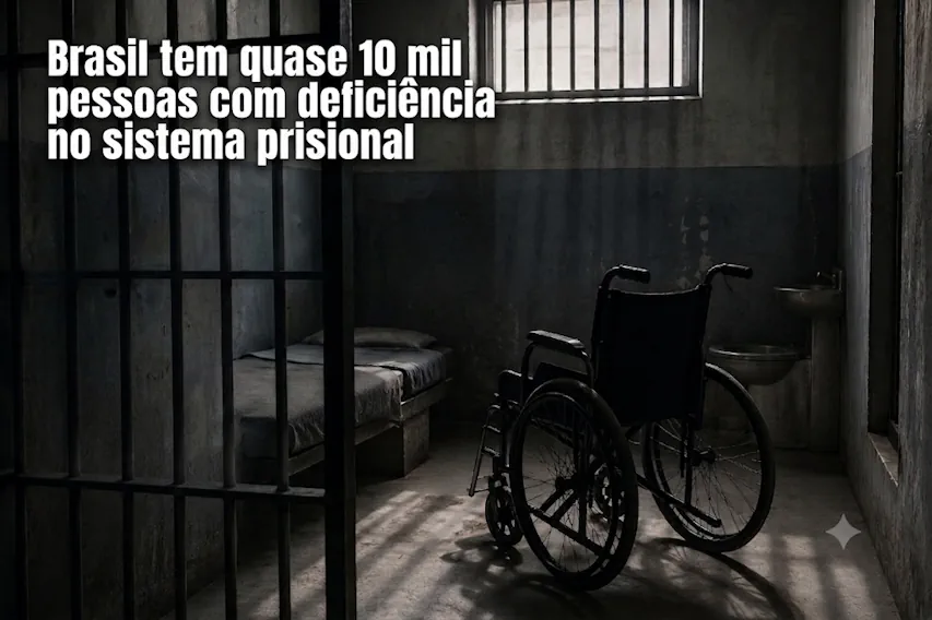 Brasil tem quase 10 mil pessoas com deficiência no sistema prisional