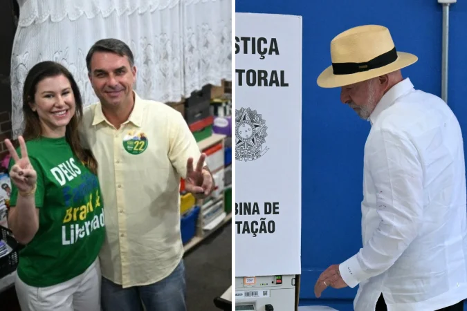 Lula e Flávio votam no primeiro turno e aguardam apuração das urnas