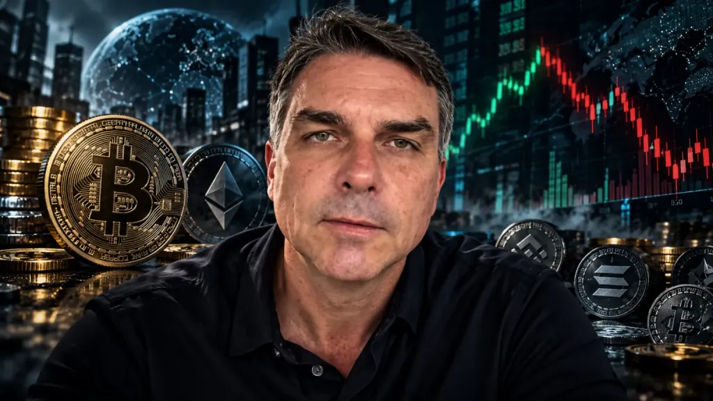 Site oferece criptomoedas em troca de divulgação de conteúdos pró-Flávio Bolsonaro