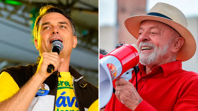 Flávio Bolsonaro recua, Lula sobe e os dois candidatos registram empate técnico, mostra Ipespe/Abrapel