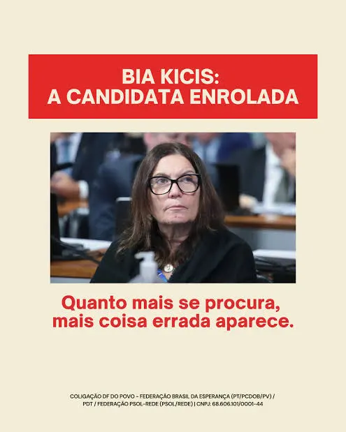 Erika Kokay cita histórico de Bia Kicis e pede que eleitores avaliem trajetória antes do voto